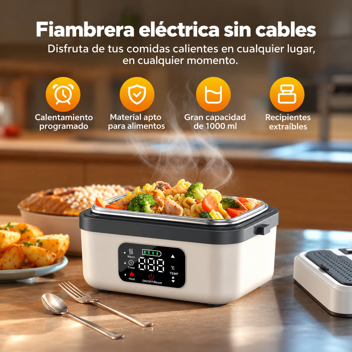 Fiambrera Eléctrica Sin Cable Mitapeo